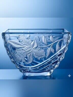FTD 1989 Crystal Rectangular Bowl/Planter ♡
